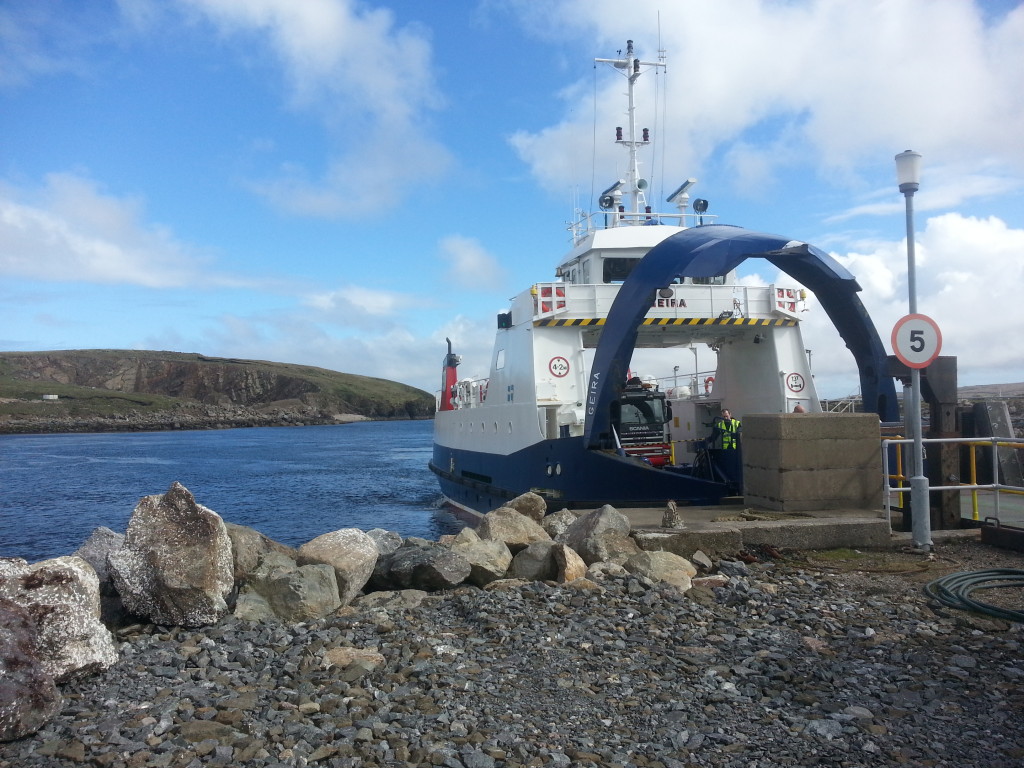 One of the two ferries to Unst